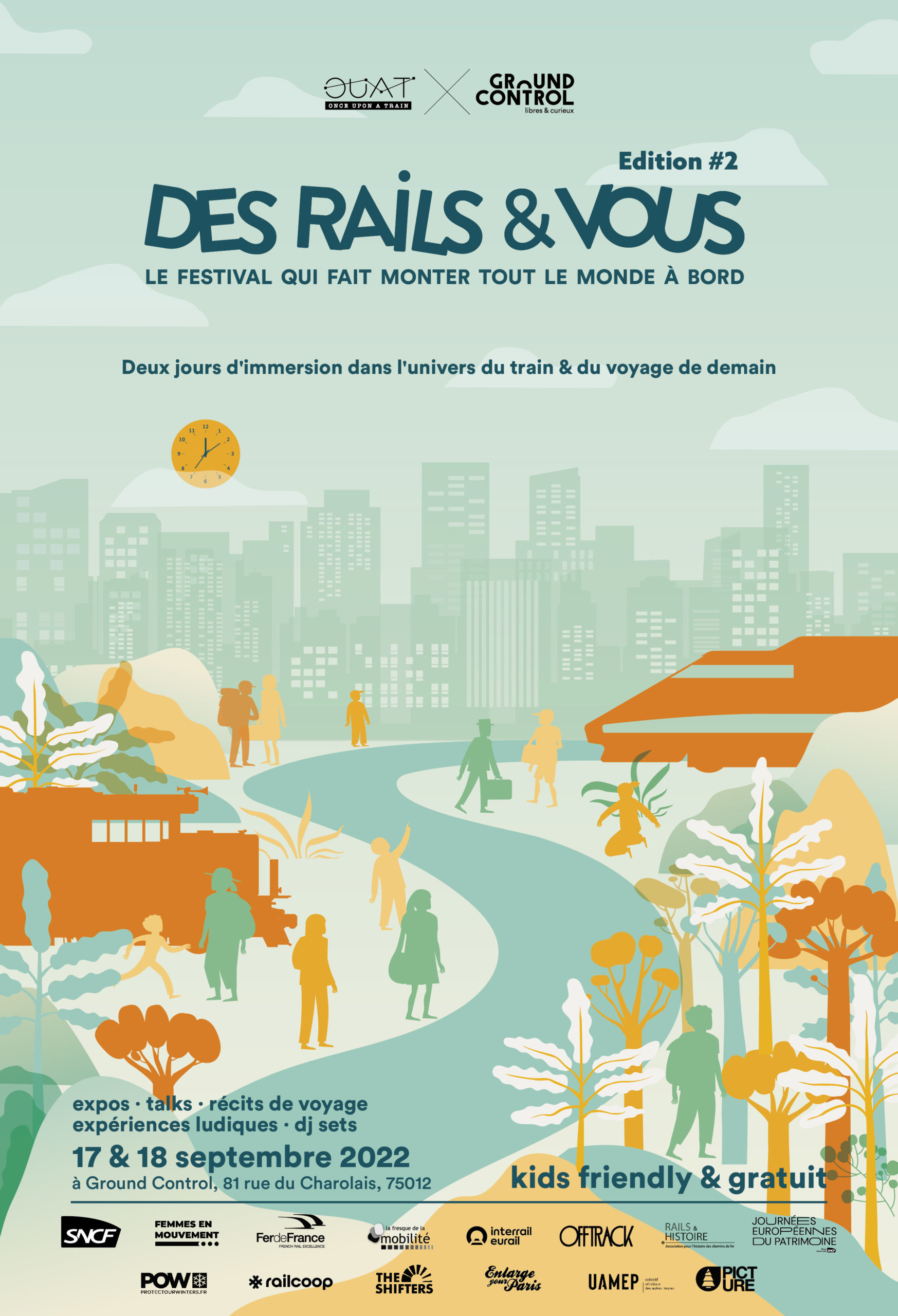 Affiche festival OUAT Des rails & vous #2